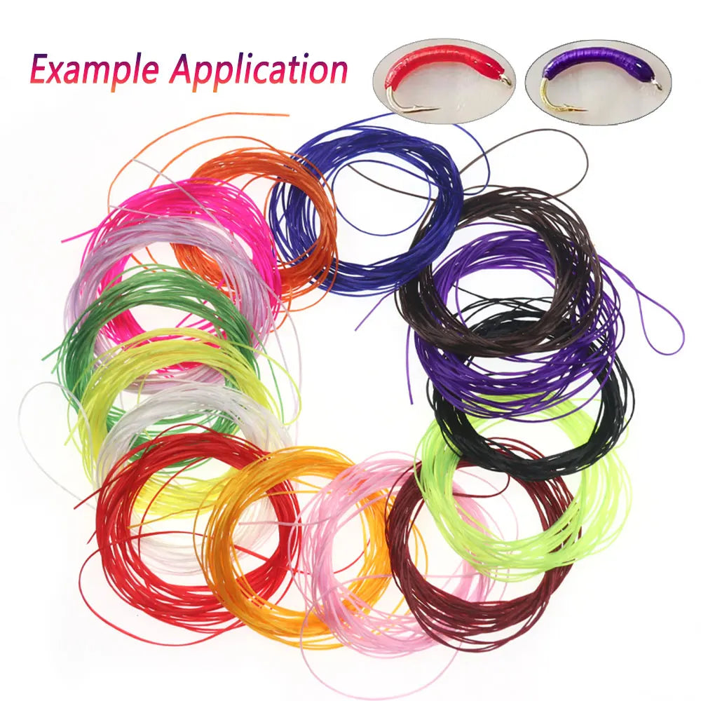 Micro Flex Worm Floss 4m – 0.6mm Stretch Fly Tying Silicone