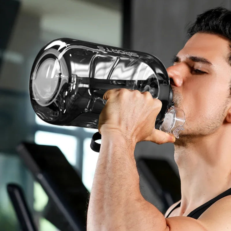 Large Capacity Fitness Cup - BPA Free Sports Water Bottle with Straw (1700ML/2500ML/3800ML)