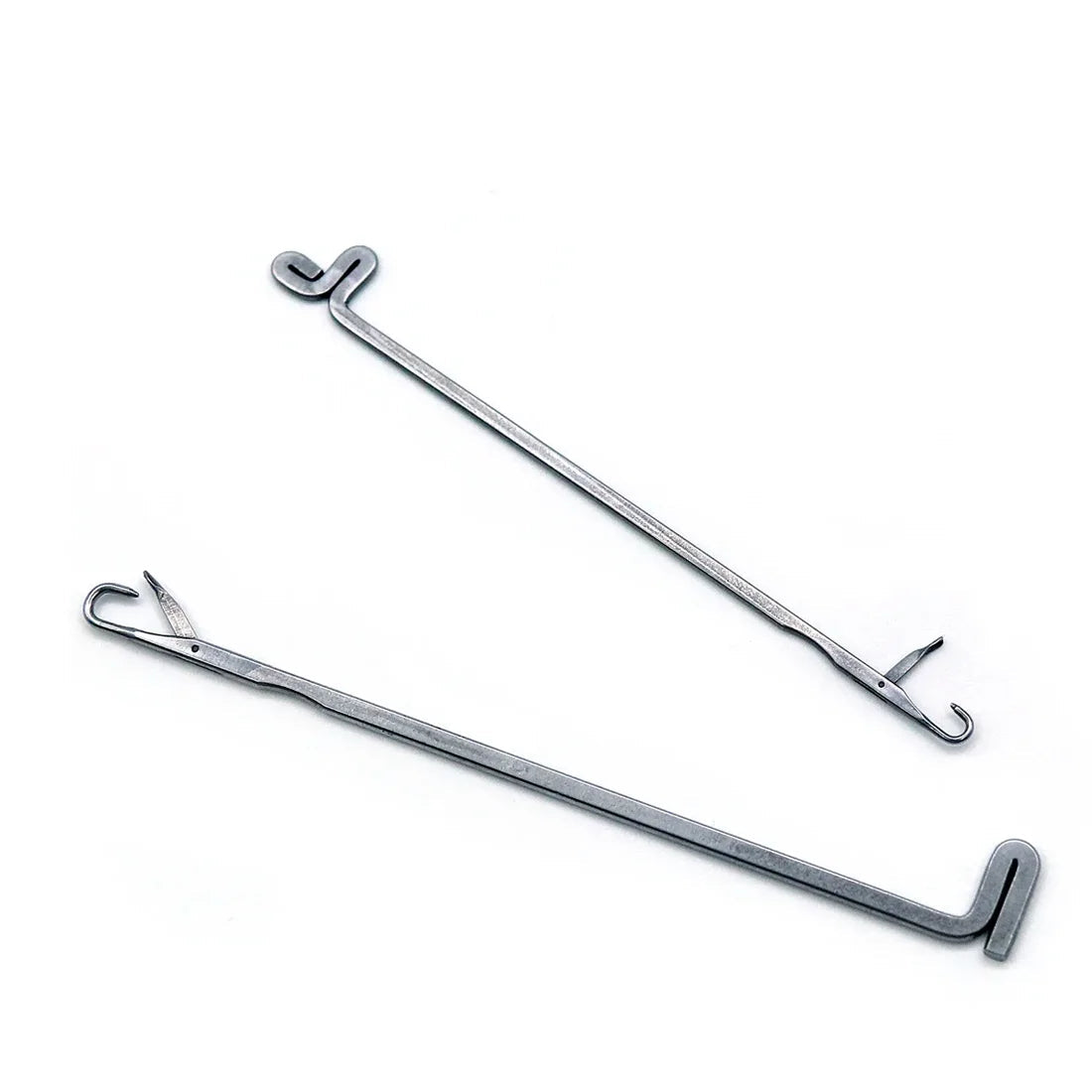 Assist hook rigging needle set for braided line splicing