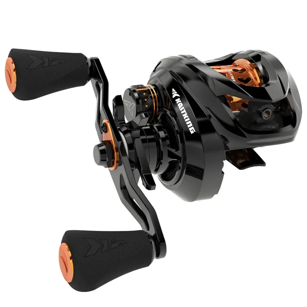 Lightweight BFS baitcasting reel with shallow aluminium spool and carbon fibre frame, designed for precise finesse fishing control