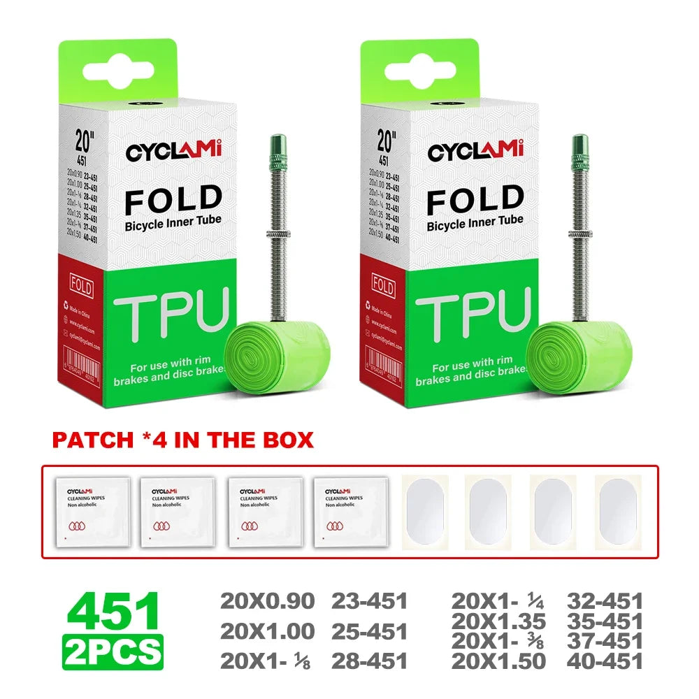 CYCLAMI TPU inner tube with reinforced Presta valve nozzle detail