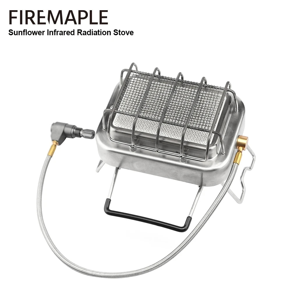 Fire-Maple Sunflower infrared radiation camping stove with foldable stand and gas hose connection