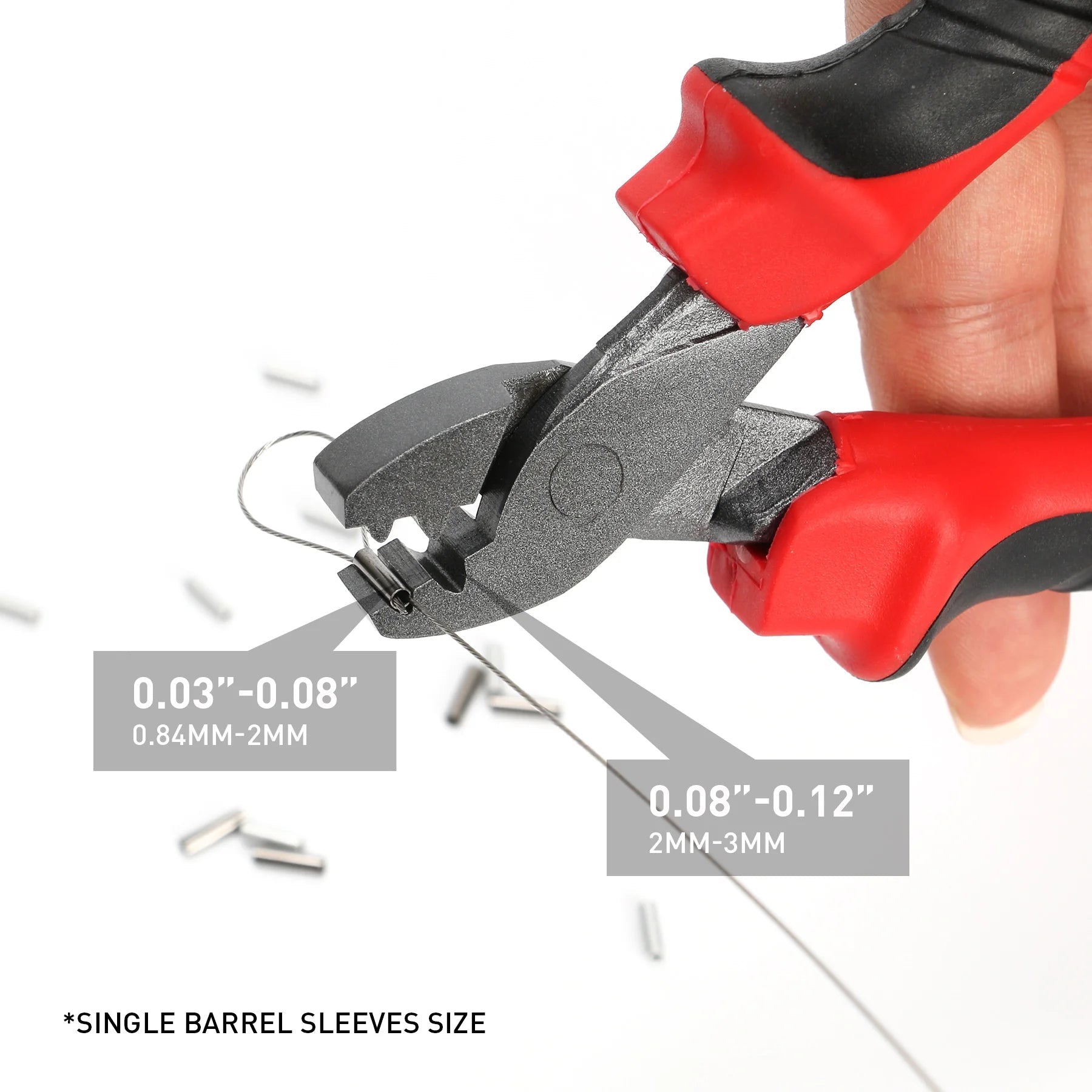 Fishing crimping pliers cutting and crimping leader sleeves