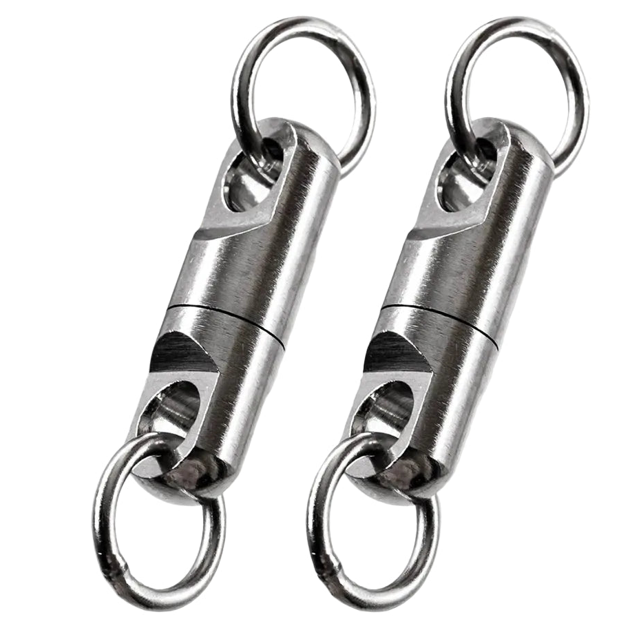 Heavy duty ball bearing fishing swivel with solid welded rings