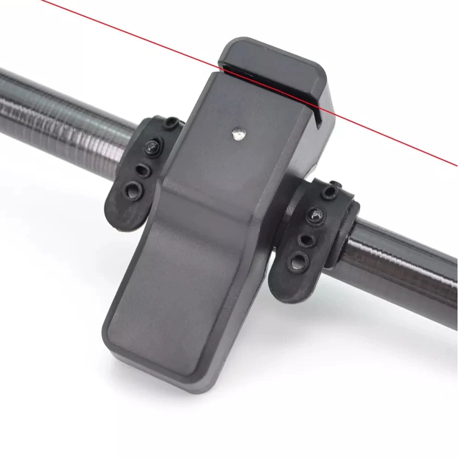 HIRISI rod mounted digital fishing bite alarm attached to fishing rod
