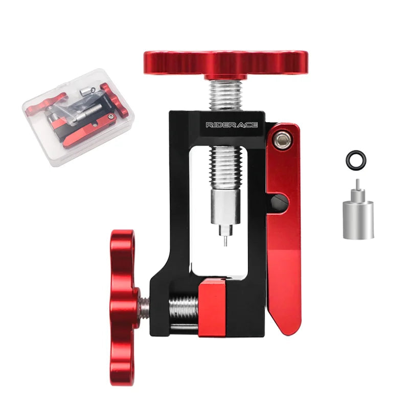 Hydraulic brake hose installation tool set with fittings