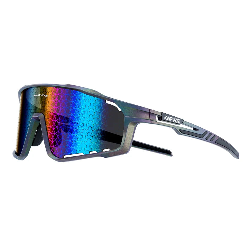 KAPVOE dark mirror nano-tech sunglasses offering UV400 glare protection and sleek black styling
