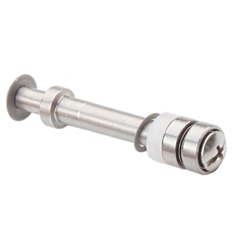 KAWA aluminium reel handle shaft showing precision-machined design and bearing housing for smooth reel performance