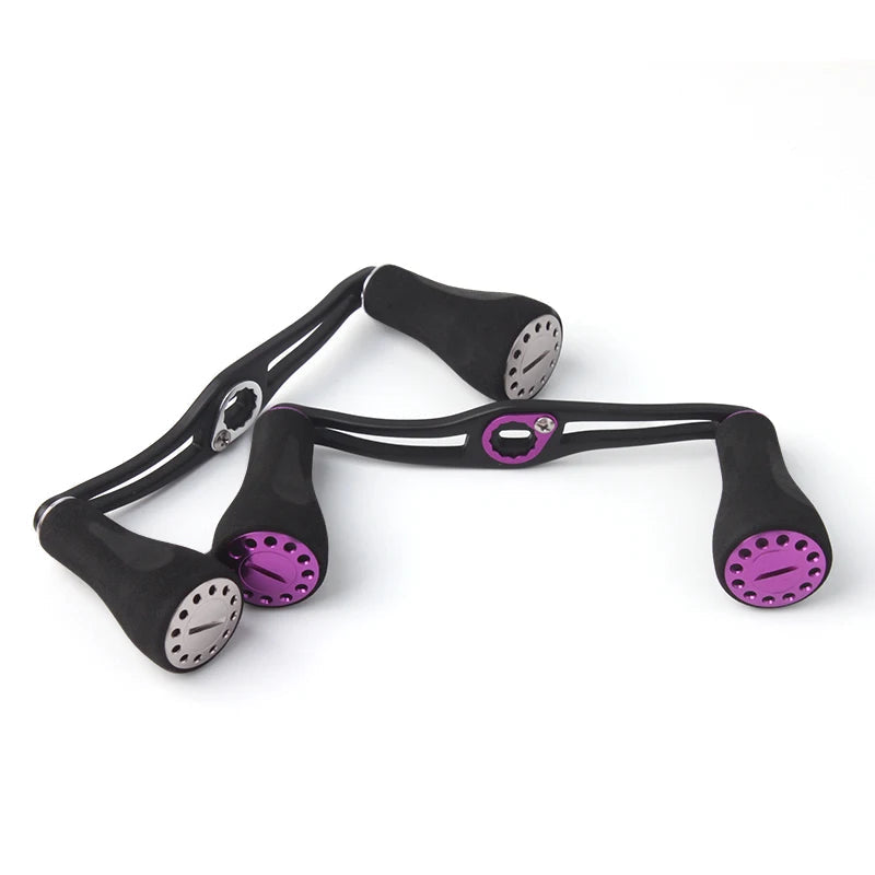 KAWA D001 aluminium double handle with EVA comfort knobs, showing durable lightweight design and smooth rotation