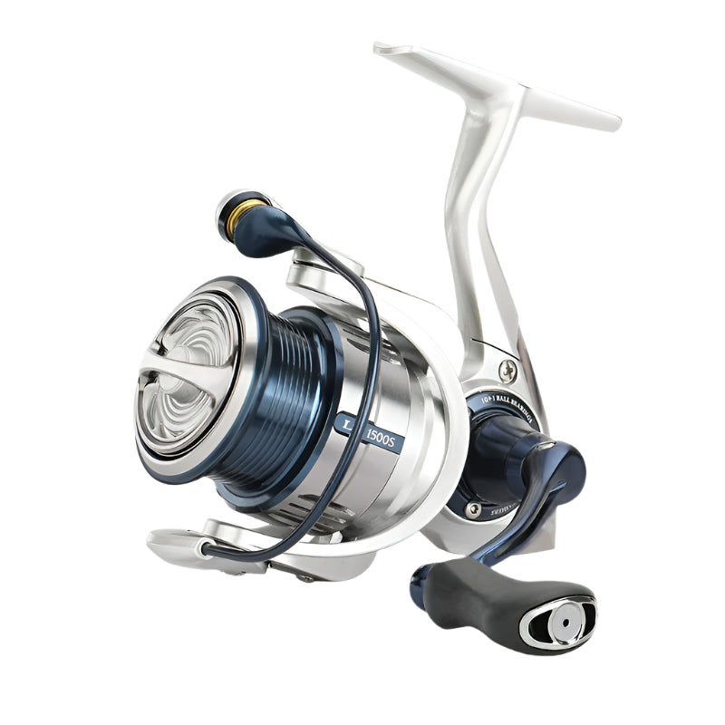 LANIUS ultralight carbon spinning reel with bevelled aluminium spool and 10+1 stainless steel bearings