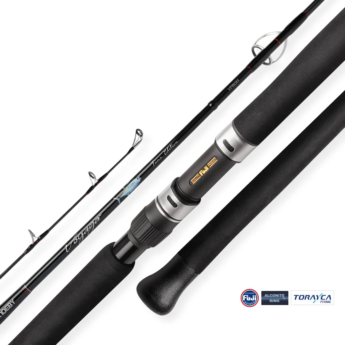 Offshore tuna casting rod with carbon fibre blank