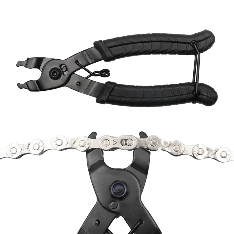 Quick link chain clamp tool for bicycle chain repairs