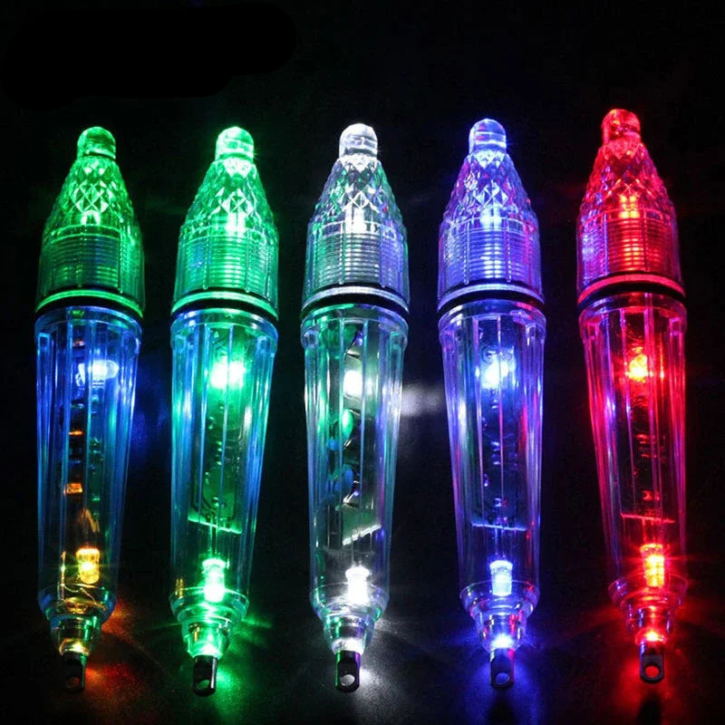 Colourful fishing light with battery