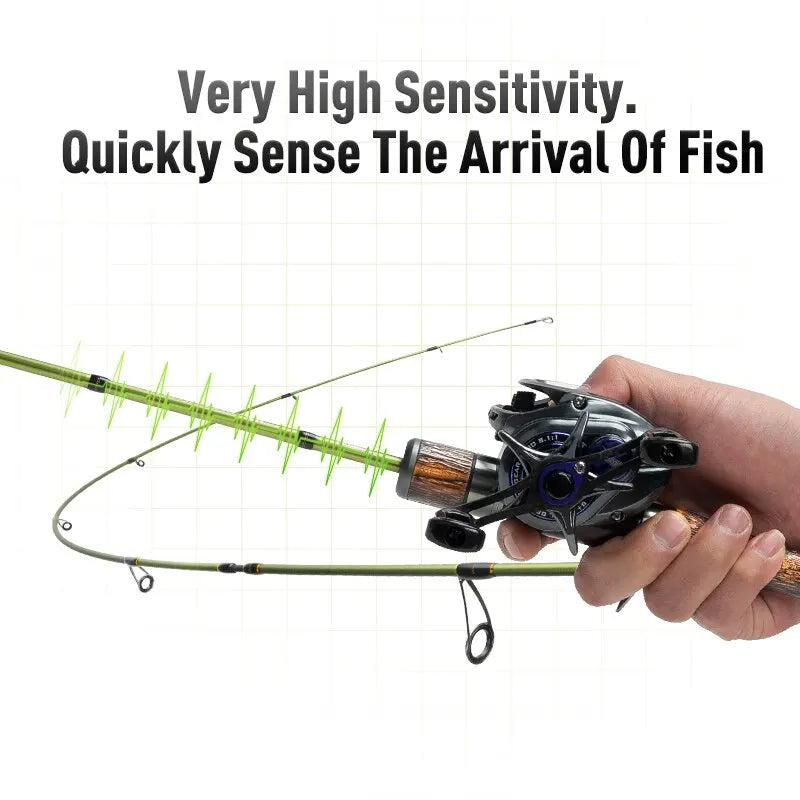 High sensitivity STREAM KING fishing rod detecting fish strikes with precision