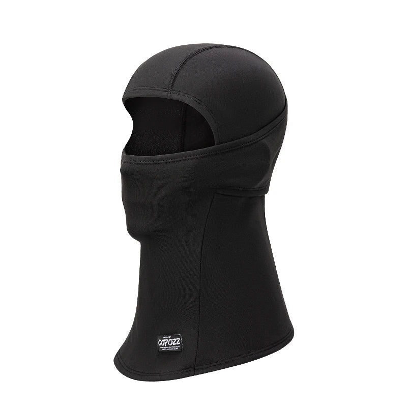 Black windproof thermal balaclava full head coverage