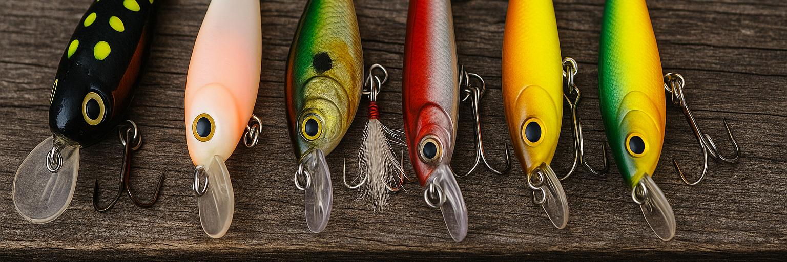Row of topwater & floating lures