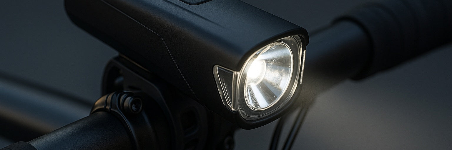 Bike light on handlebar