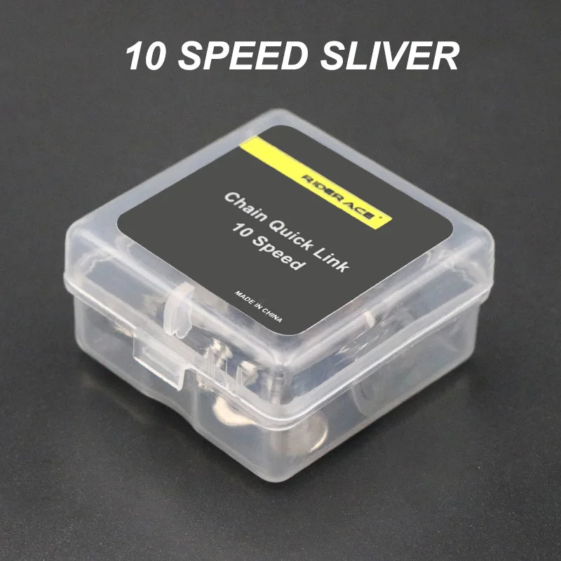 10 speed silver bicycle chain master links for bike repairs