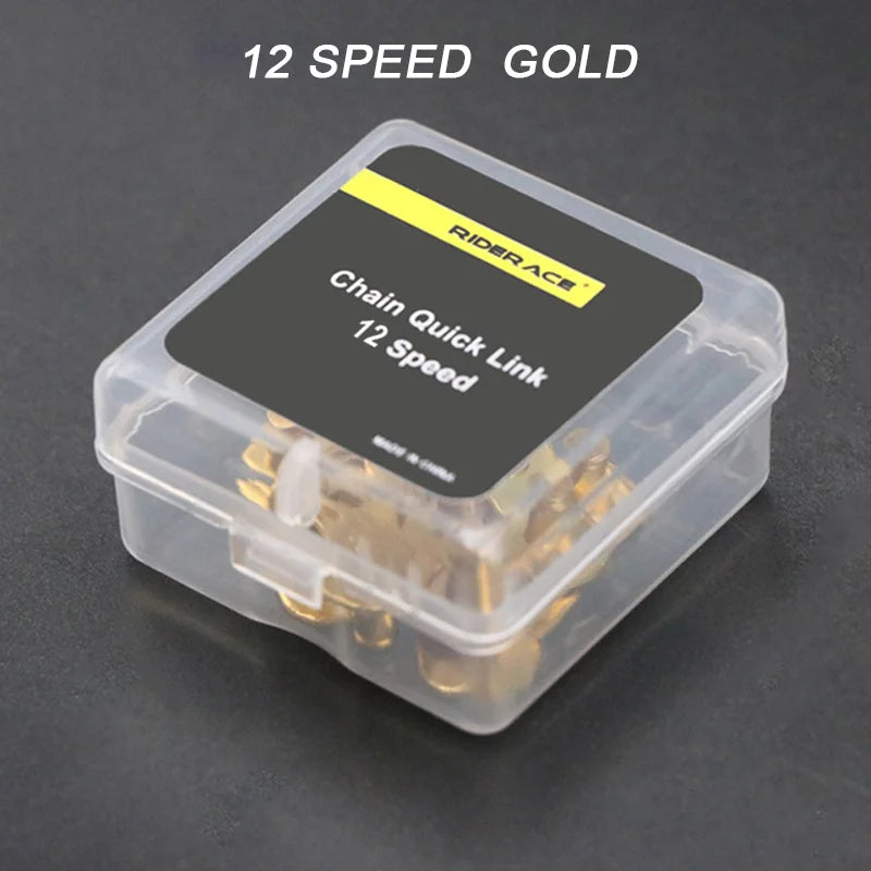 12 speed gold bicycle chain master links for MTB and road bikes