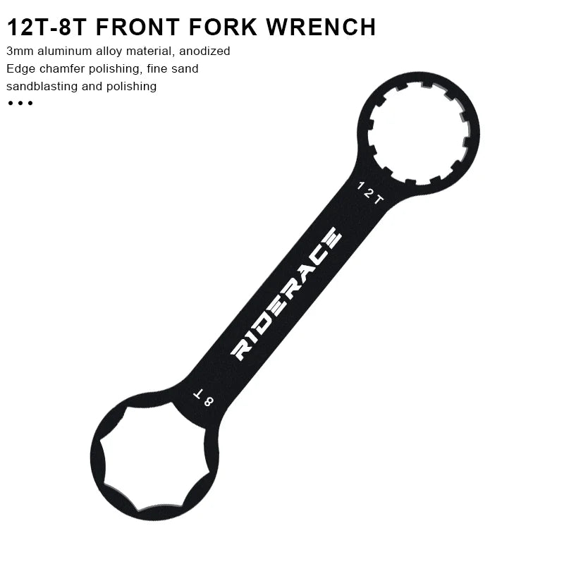 12 tooth front fork cap wrench for MTB suspension