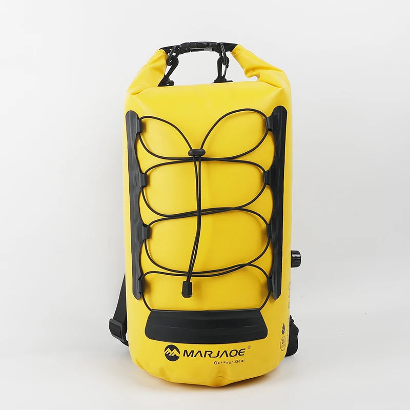 20 litre waterproof dry bag backpack front view