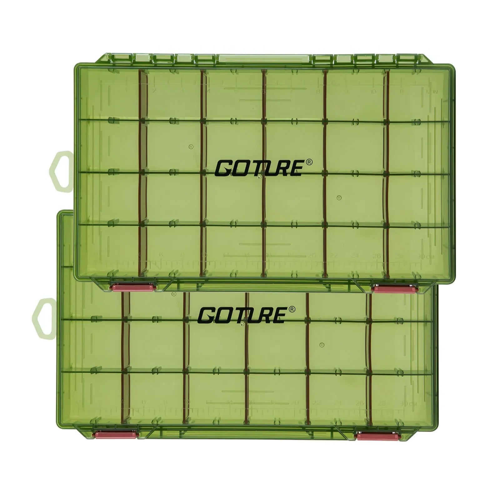 Comparison of 3600 and 3700 fishing tackle box sizes