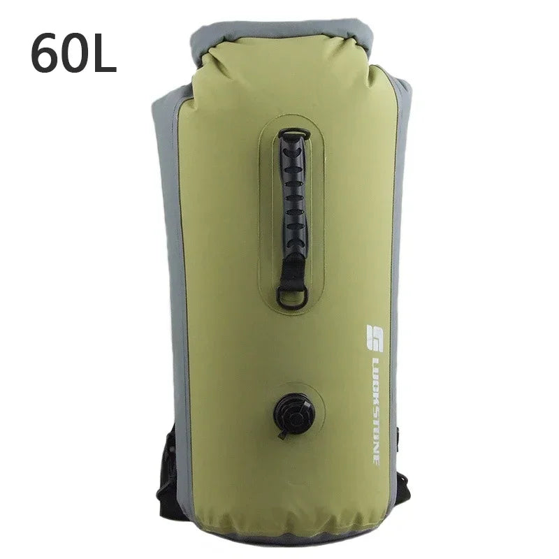 60 litre inflatable waterproof dry bag