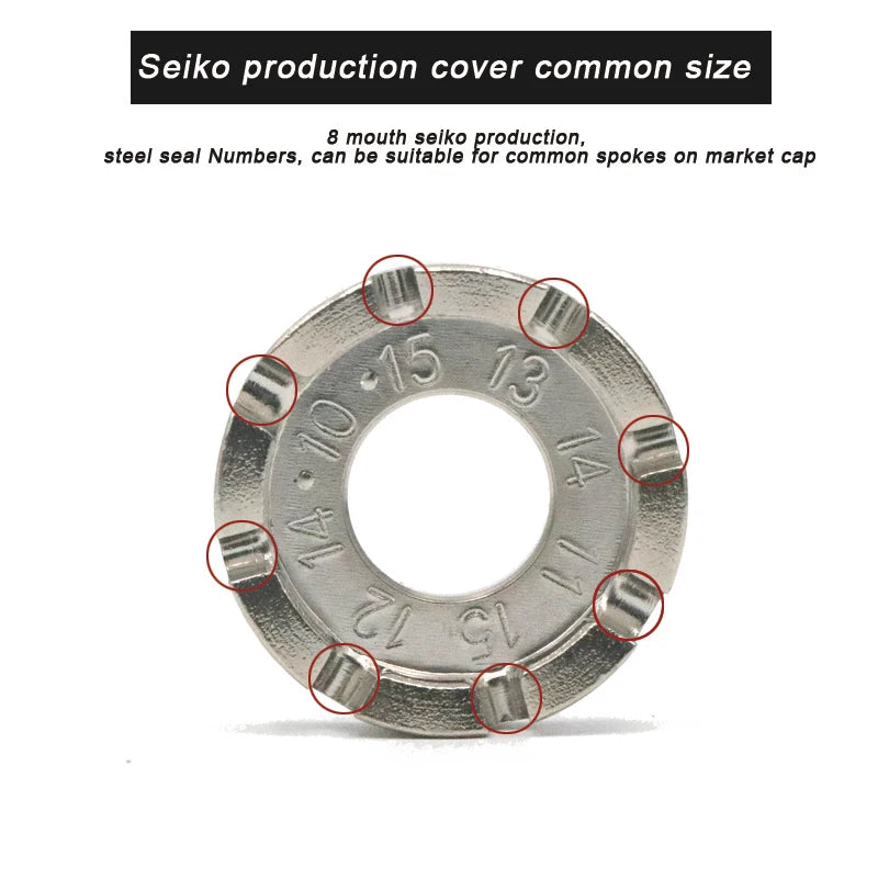 8 way spoke wrench compatible nipple sizes diagram