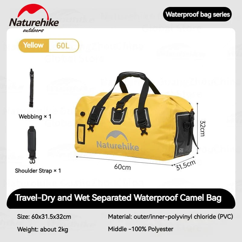 90L Yellow heavy duty waterproof duffel dry bag