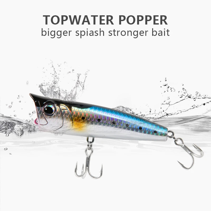 8.5-30G Topwater Popper Floating Rock Pop Artificial Hard Baits