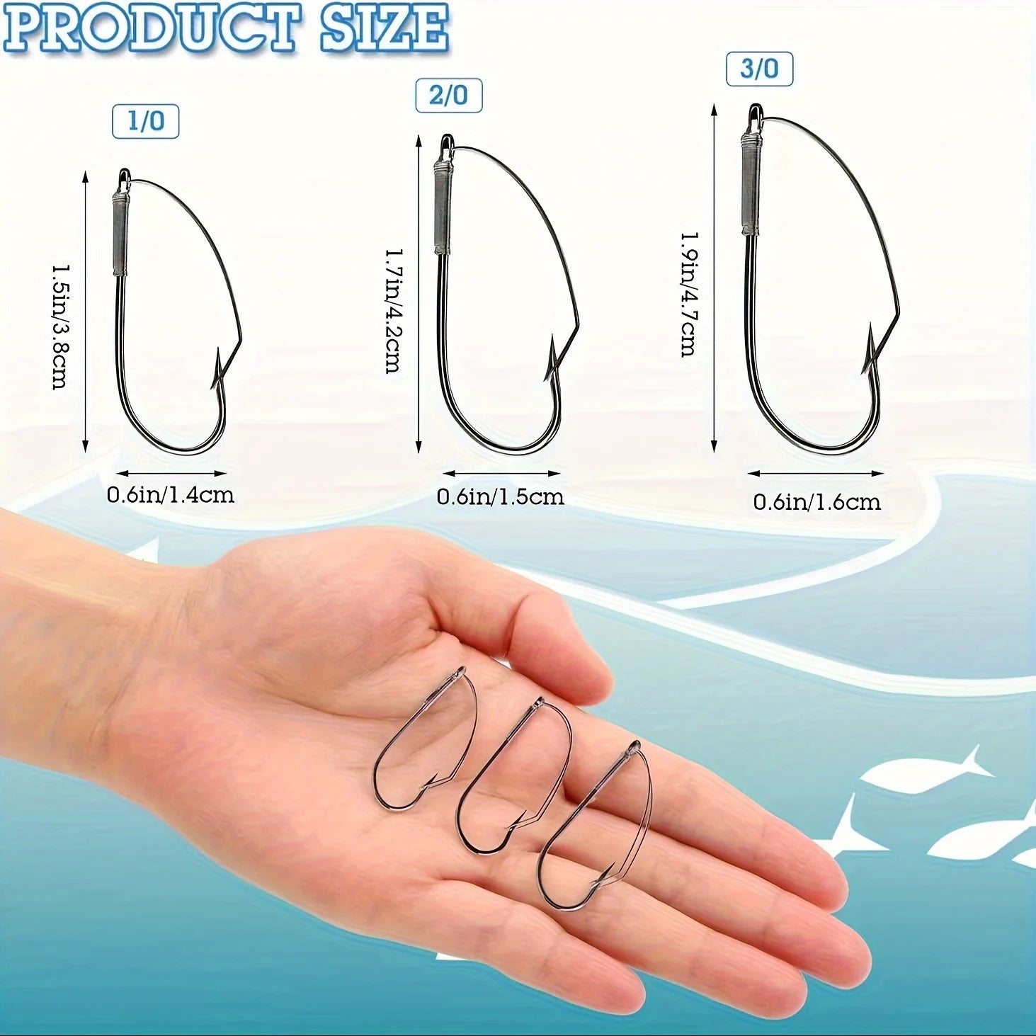 10PCS High Carbon Steel Anti-Bottom Barbed Fishing Hooks – Weedless Rig Lure Hooks