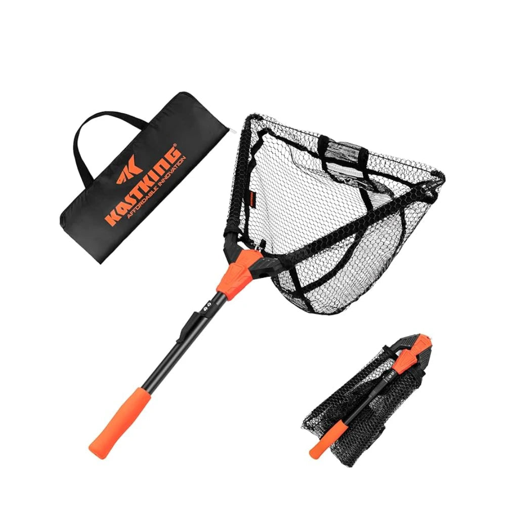 Floating Foldable Landing Net – With Scale & EVA Handle