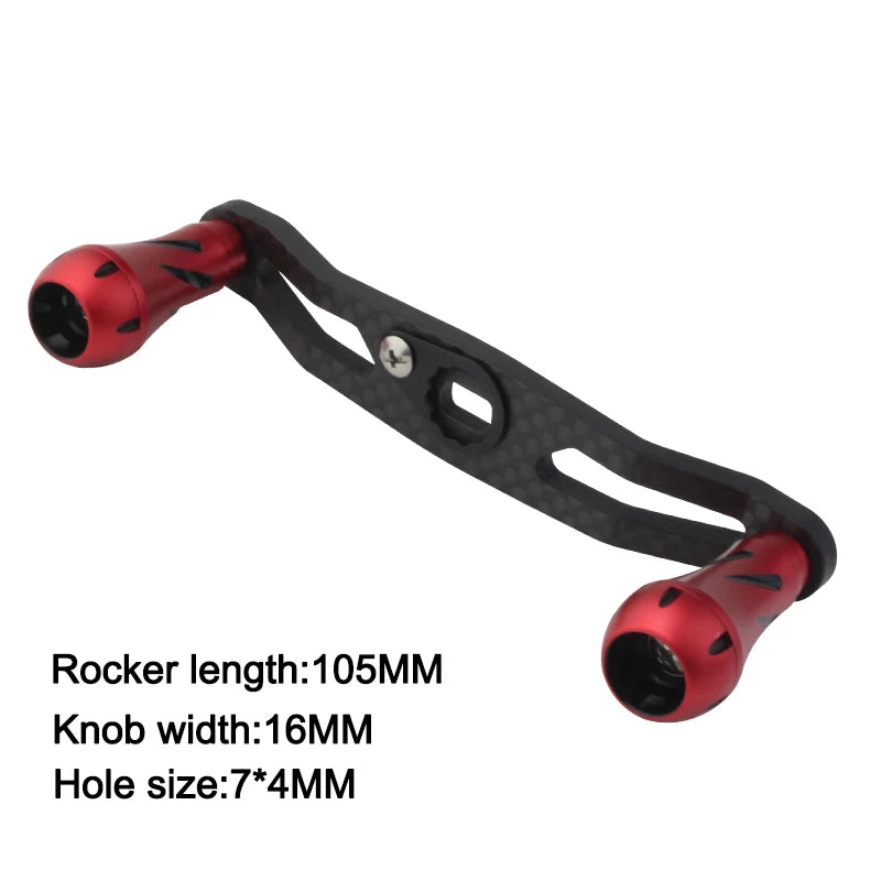 105MM Carbon Handle for Baitcasting Reels – 7x4mm Fit for SHI# Reels