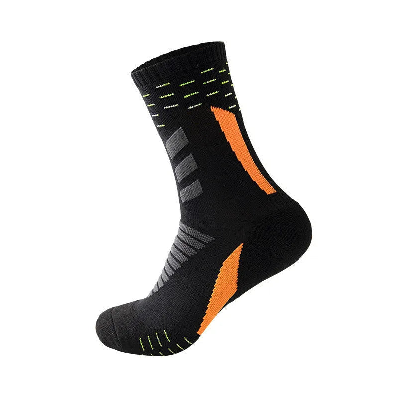 Thick Cotton Sports Socks – Breathable Cushioned Fit for Men