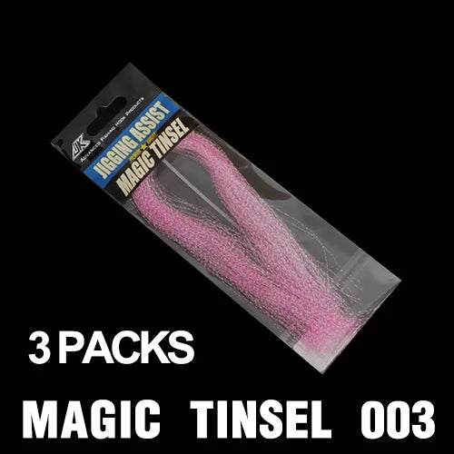JK Glow UV Holographic Tinsel – Twisted Flashabou for Jig Hook Assist & Lure Making