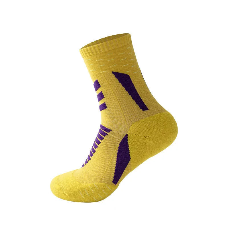 Thick Cotton Sports Socks – Breathable Cushioned Fit for Men