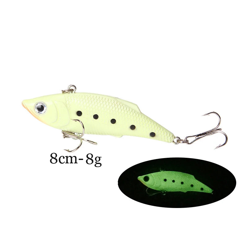 Luminous Crankbait Minnow Bait with 3D Eyes for Freshwater & Saltwater