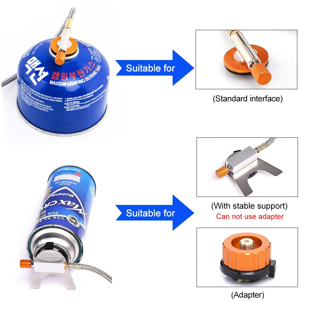 WIDESEA Windproof Camping Gas Burner – Portable Outdoor Stove with Strong Fire for Hiking & Survival