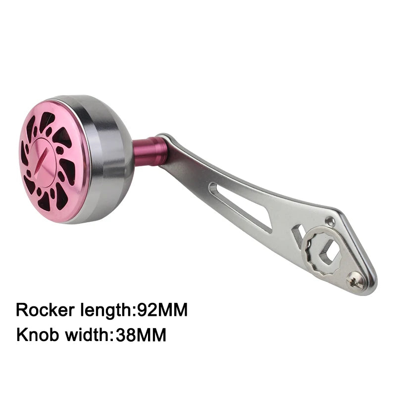 92MM Aluminium Reel Handle – 8x5mm Double-Hole for Baitcasting Reels