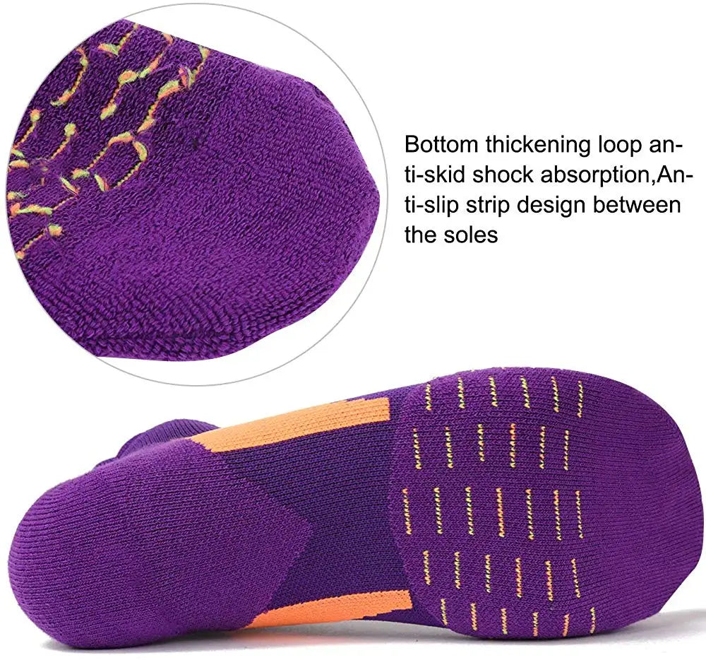 Thick Cotton Sports Socks – Breathable Cushioned Fit for Men