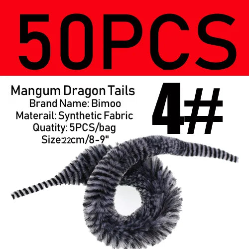 Mangum Dragon Tails 22cm – 50PCS Wiggle Fly Tying Tails