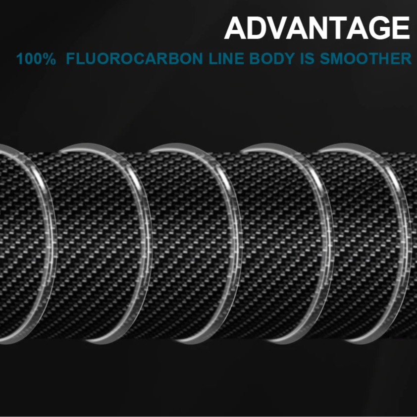 FTK 100m Fluorocarbon Fishing Lure Line – Super Soft Carbon Fibre Leader for Saltwater & Freshwater