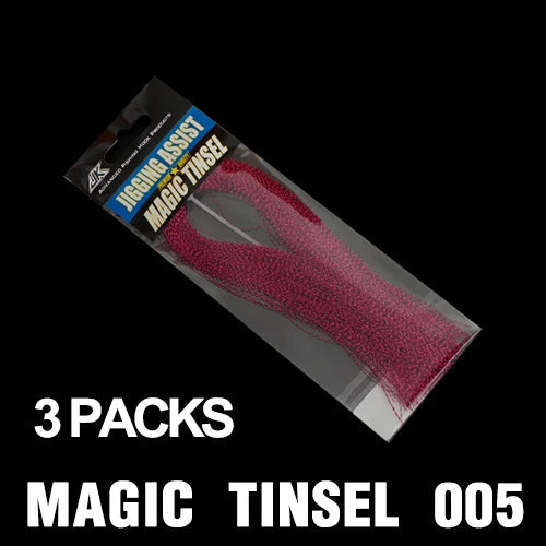 JK Glow UV Holographic Tinsel – Twisted Flashabou for Jig Hook Assist & Lure Making