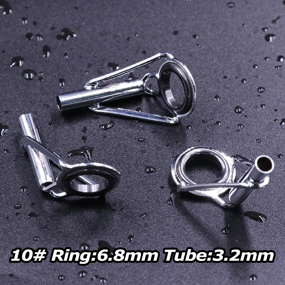 5PCS Stainless Steel Rod Tip Repair Kit with Ceramic Rings