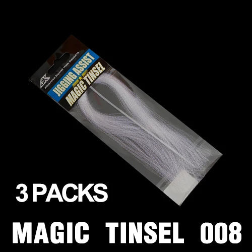 JK Glow UV Holographic Tinsel – Twisted Flashabou for Jig Hook Assist & Lure Making