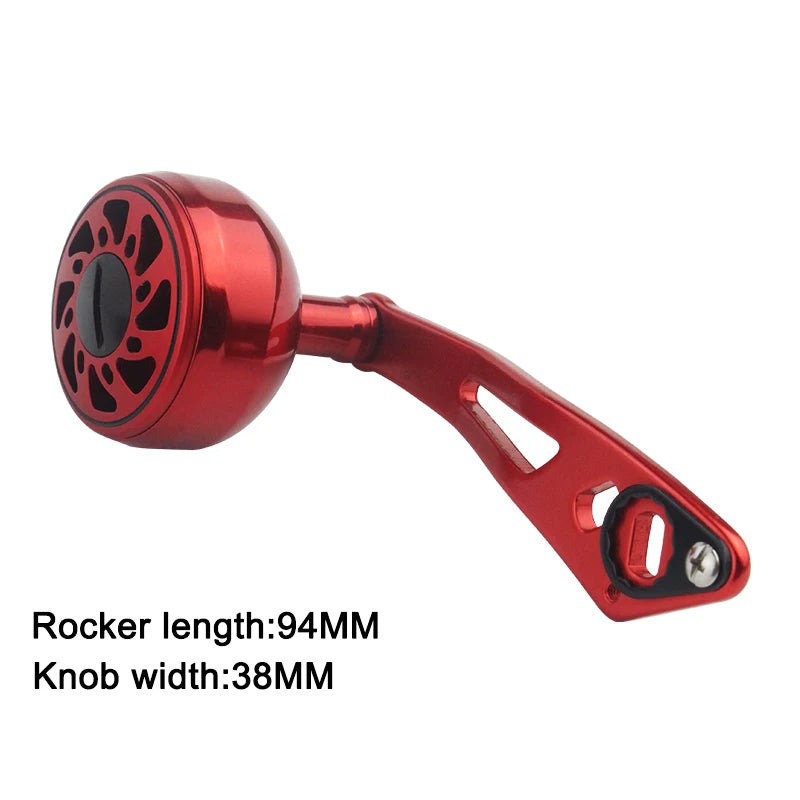 92MM Aluminium Reel Handle – 8x5mm Double-Hole for Baitcasting Reels