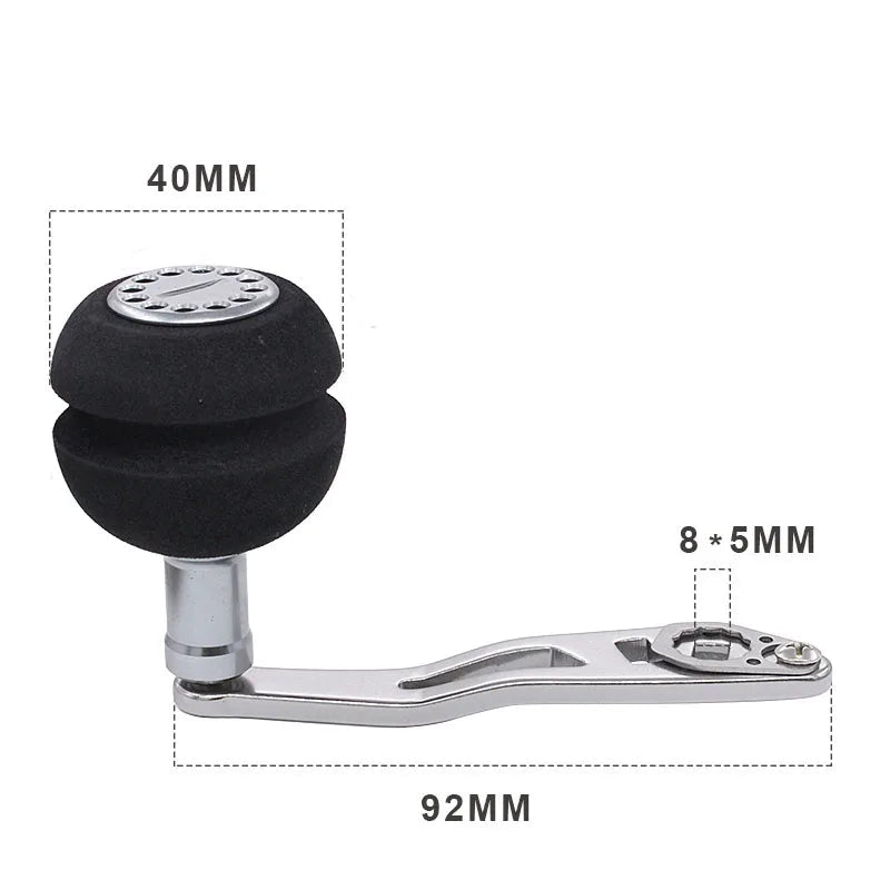 92MM/94MM EVA Reel Handle – Aluminium Alloy for Baitcasting Reels