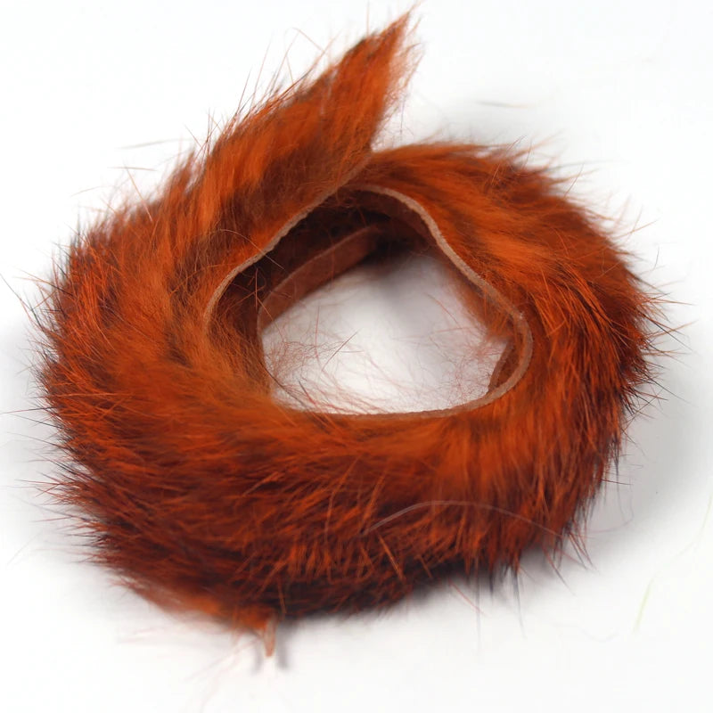 Rabbit Fur Zonker Strips 5mm – 2PCS for Streamer Fly Tying