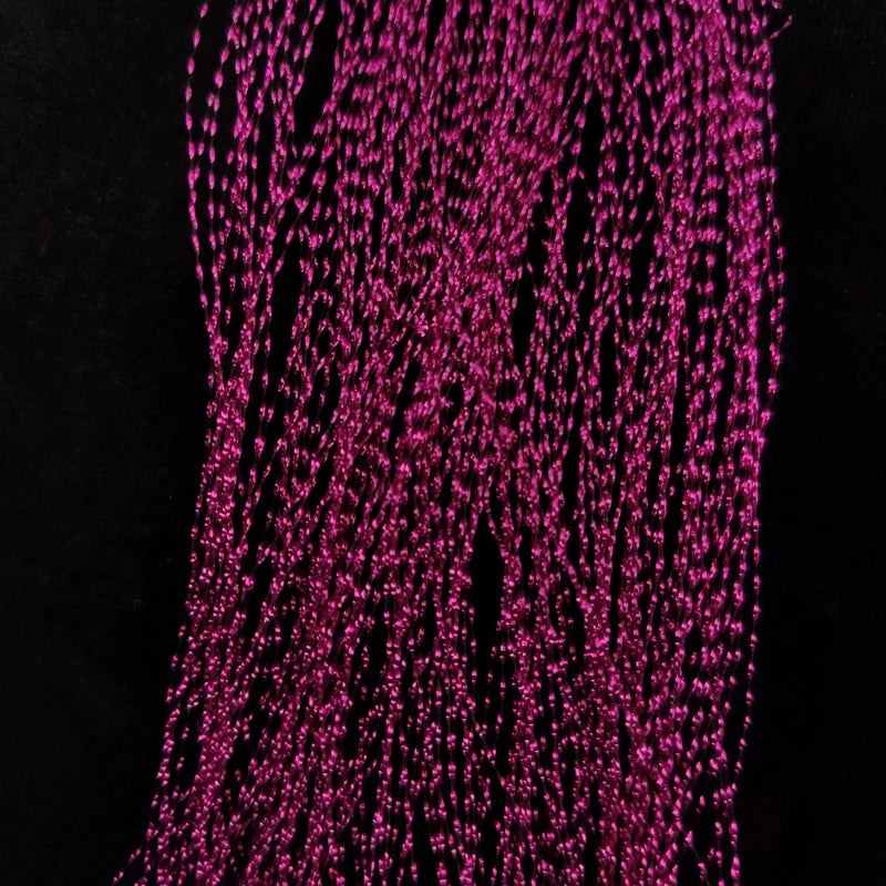 JK Glow UV Holographic Tinsel – Twisted Flashabou for Jig Hook Assist & Lure Making