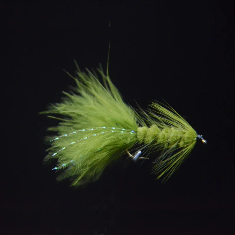 4PCS Woolly Bugger Streamer Flies – Trout Fly Fishing Insect Bait